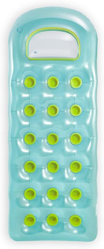 18-Pocket Clear Window Inflatable Swimming Pool Mattress 1.88mx71cm 18-Pocket Clear Window Inflatable Swimming Pool Mattress 1.88mx71cm