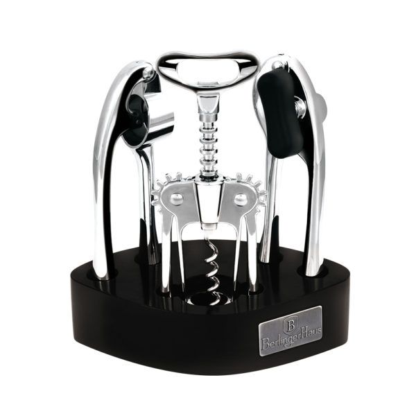 طقم 4 أدوات مطبخ من Berlinger Haus - بلاك-سيلفر