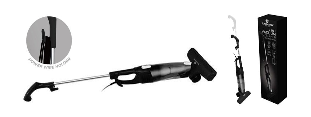 مكنسة كهرباء 600 واط من Blaumann - أسود