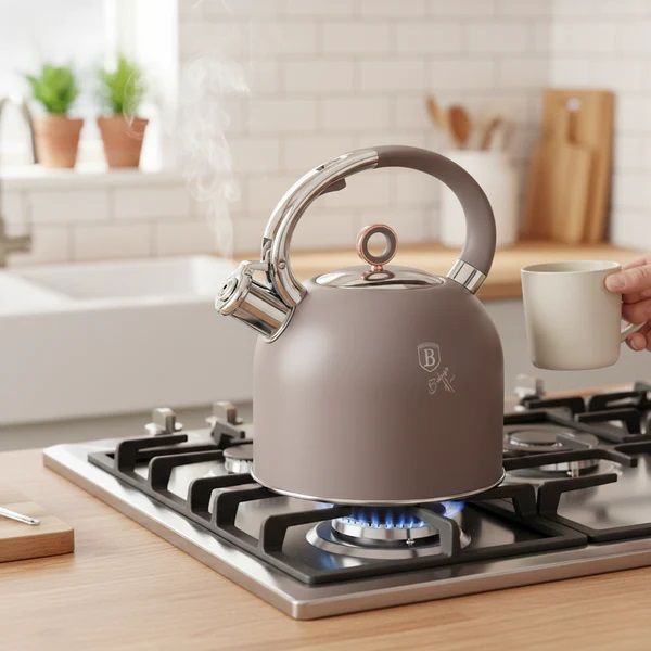 سخان ماء 3 لتر من Berlinger Haus - تصميم ستانلس ستيل مقاوم للصدأ والبقع