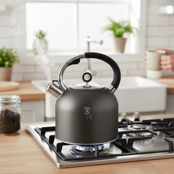 سخان ماء 3 لتر من Berlinger Haus - تصميم ستانلس ستيل مقاوم للصدأ والبقع