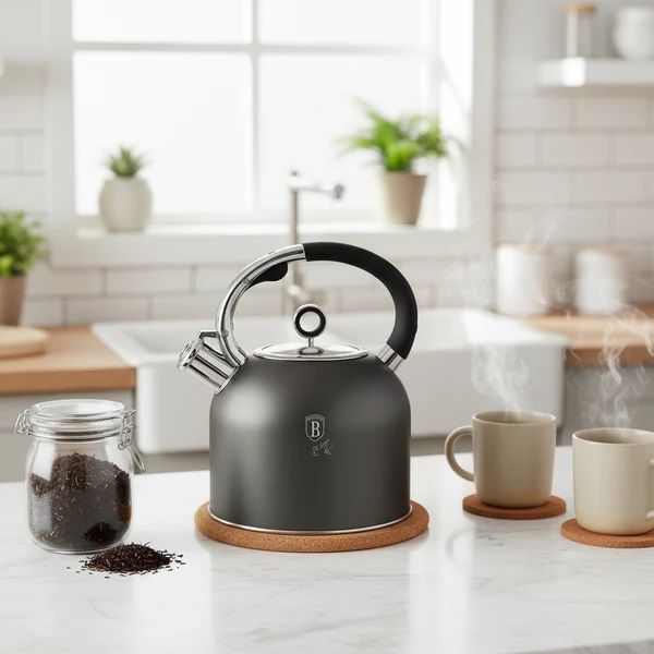 سخان ماء 3 لتر من Berlinger Haus - تصميم ستانلس ستيل مقاوم للصدأ والبقع