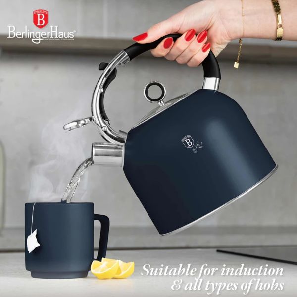 سخان ماء 3 لتر من Berlinger Haus - تصميم ستانلس ستيل مقاوم للصدأ والبقع