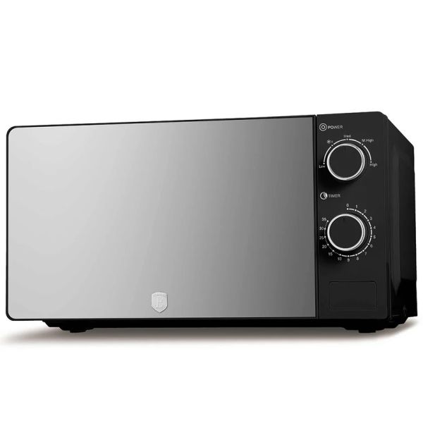 فرن مايكرويف 20 لتر من Berlinger Haus - مات بلاك بتصميم عصري وقوة 1100 واط