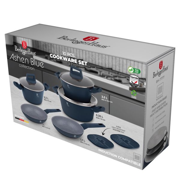 طقم طناجر 10 قطع من Berlinger Haus - آشن بلو