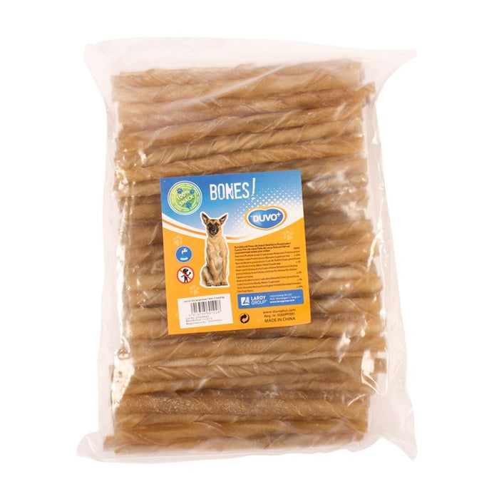 عيدان جلد بقري (12.5 سم) لأسنان قوية وصحية للكلاب من Duvo.