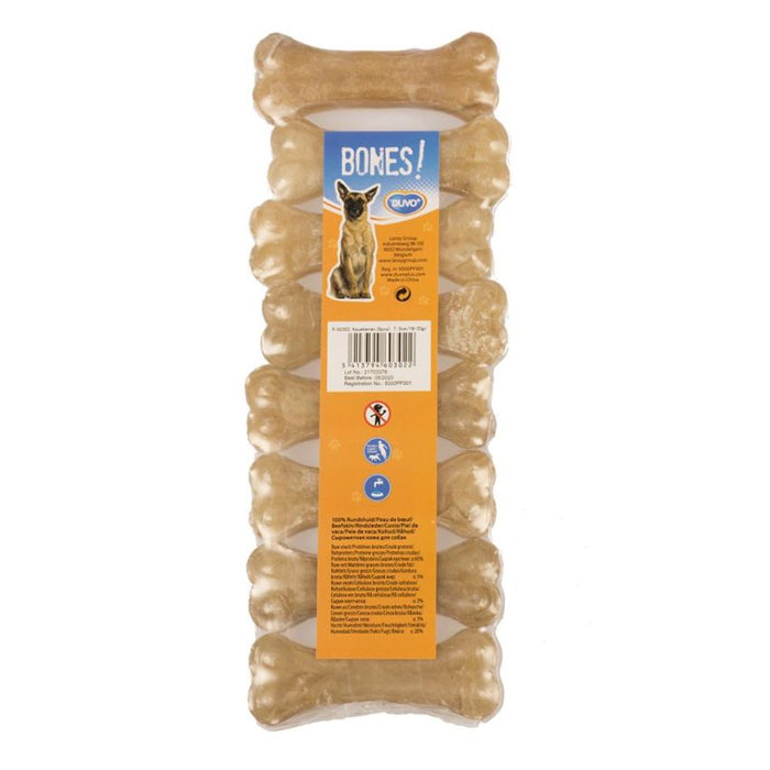 عظم مضغ من جلد البقر (5 سم) يعزز صحة الأسنان من Duvo.
