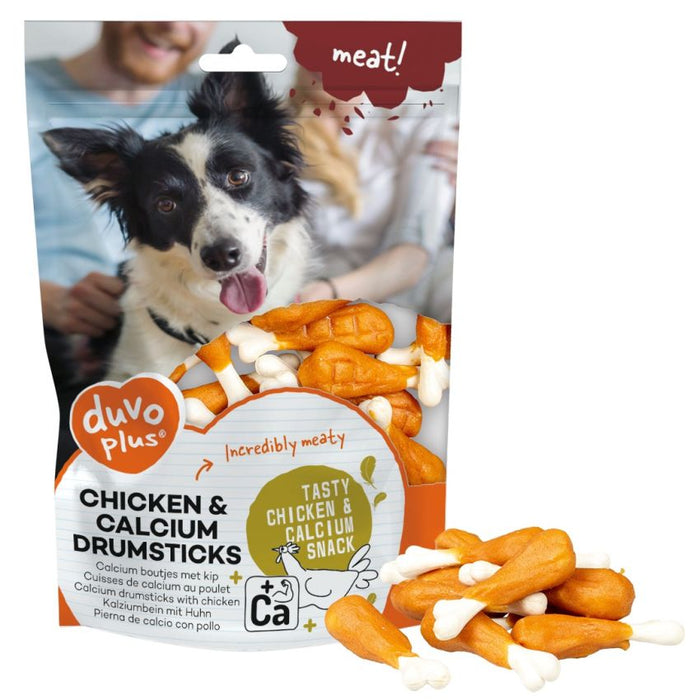 اللحم عصي دجاج وكالسيوم (180 جرام) عظم ملفوف بالدجاج للكلاب من Duvo.
