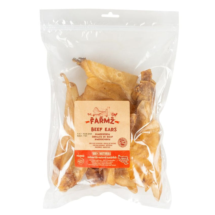 Farmz آذان بقري (250 جرام) طبيعية 100% وعالية البروتين للكلاب من Duvo.