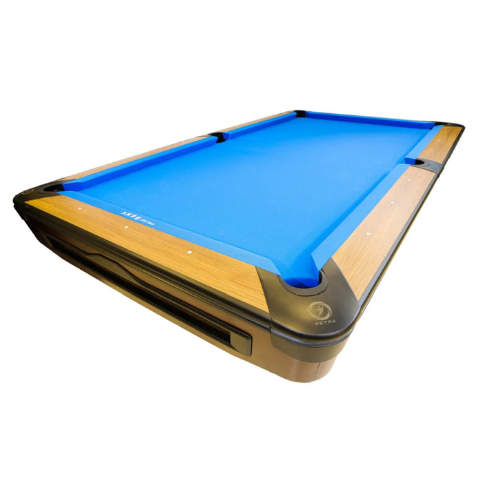 طاولة بلياردو 9-قدم Petra Gold Crown برخام طبيعي وقماش MG 700 عالي الجودة