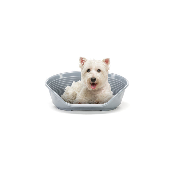 سرير بلاستيكي أزرق مقاس 4 للكلاب من Ferplast