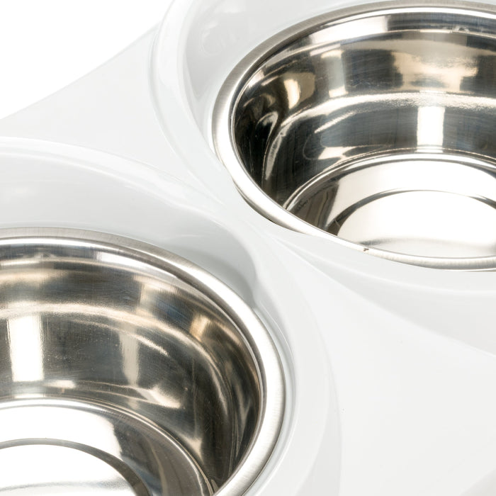 وعاء مزدوج فولاذي 3.6 ل للكلاب من Ferplast