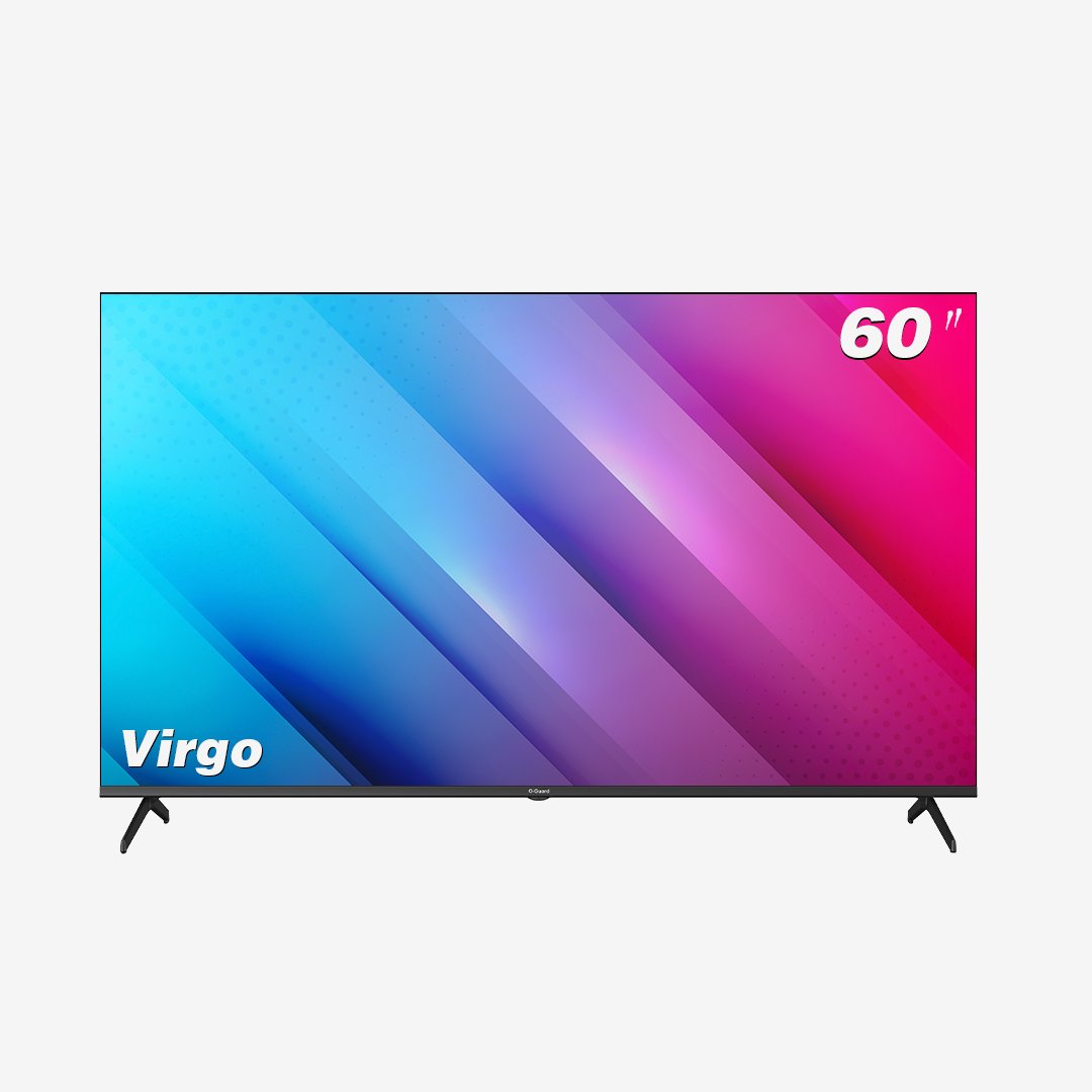 تلفزيون G-Guard فيرغو CG 60 بوصة UHD 4K مع جوجل تي في وتصميم بدون إطار من G-Guar