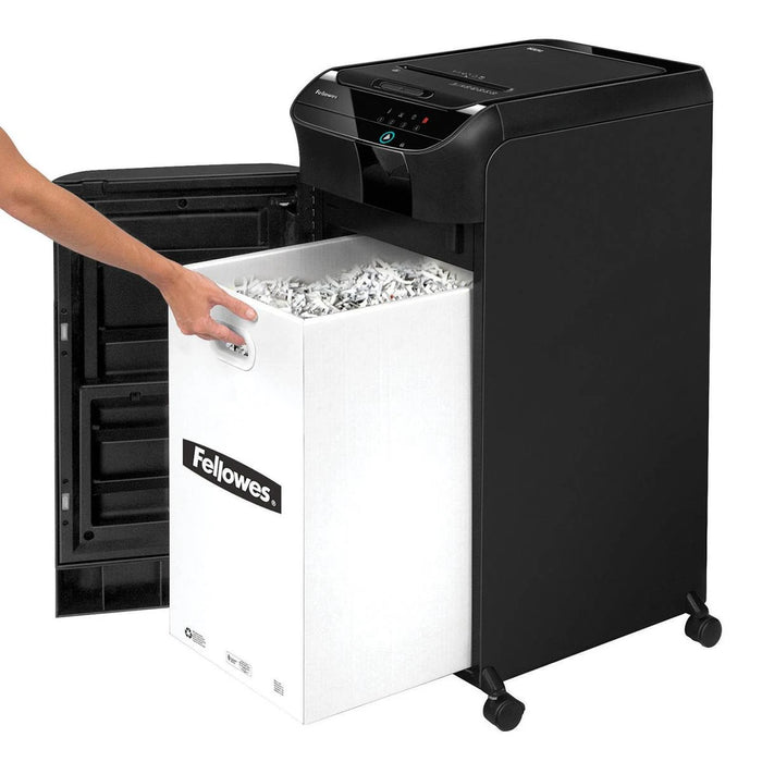 مكبس تمزيق ورق أوتوماتيكي 600M بقص دقيق وسعة 600 ورقة من Fellowes
