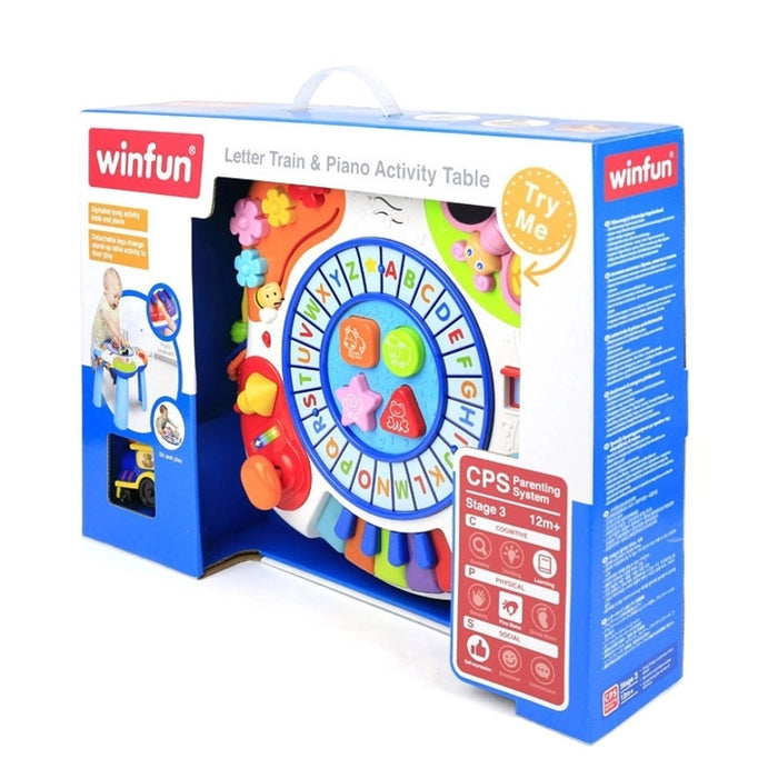Letter Train & Piano Activity Table