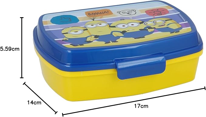 صندوق غداء بلاستيكي، بتصميم مينيونز من ستور