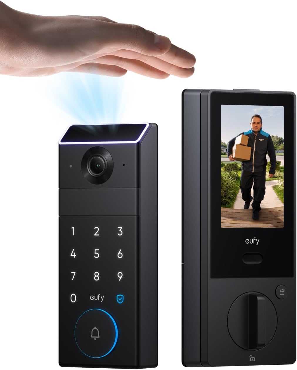 قفل ذكي eufy FamiLock S3 Max مع كاميرا 2K وتقنية التعرف على عروق الكف