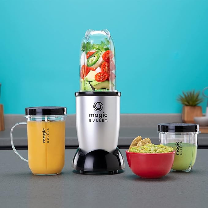 Magic NutriBullet 9-Piece Food Processor and Blender System - 400 Watts - Silver Magic NutriBullet 9-Piece Food Processor and Blender System - 400 Watts - Silver
