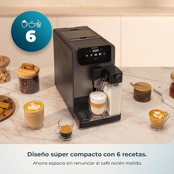 ماكينة قهوة أوتوماتيكية بالكامل كريمايت لاتيه (Cremmaet Latte) بضغط 19 بار من Cecotec