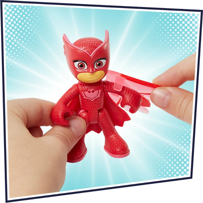 طقم شخصيات الأبطال والأشرار من PJ Masks يتضمن 7 شخصيات و10 ملحقات مسلية. من هاسبرو