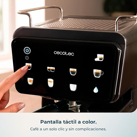 ماكينة قهوة نصف أوتوماتيكية باور إسبرسو تاتش (Power Espresso Touch ColdBrew) بضغط 20 بار من Cecotec