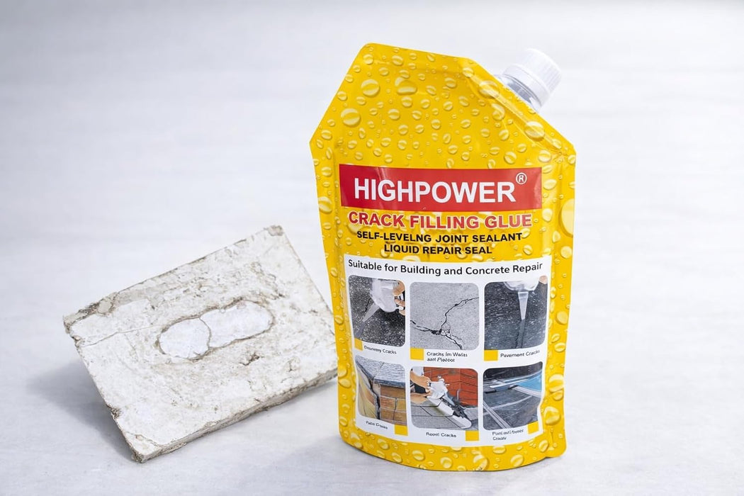 لاصق ومعجون تعبئة الشقوق الخرسانية ذاتي التسوية 500 غرام من هايباور