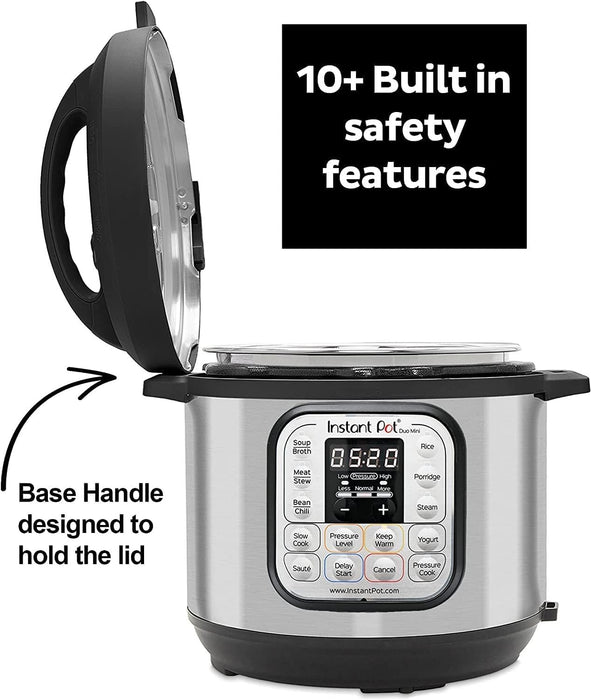 طباخ ذكي 7 في 1 سعة 5.7 لتر بقوة 1000 واط مع ميزات أمان متميزة من Instant Pot