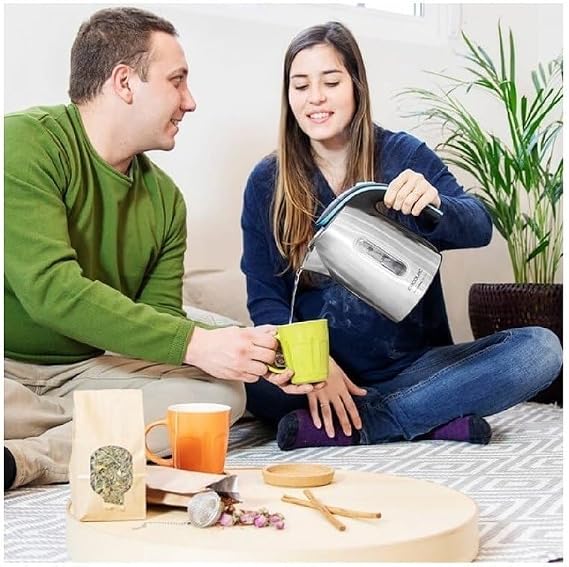 غلاية مياه كهربائية ثيرموسينس 270 (ThermoSense 270 Steel) ستيل بقدرة 2200 واط وسعة 1.7 لتر من Cecotec