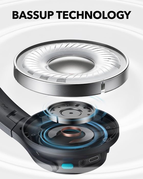 سماعات رأس soundcore Q11i 40mm Hi-Res بصوت غامر وباس فوري حتى 60 ساعة من Anker