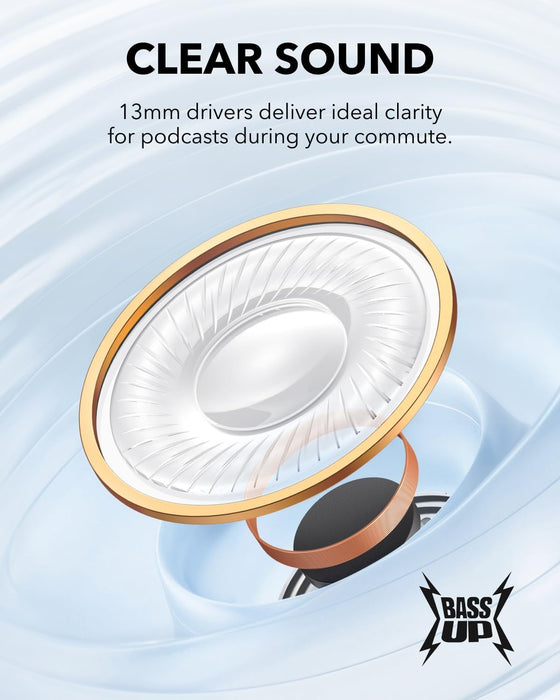 سماعات أذن  soundcore K20i أسود بعمر 36 ساعة وشحن سريع من Anker