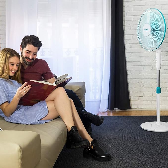 مروحة أرضية إنيرجي سايلنس 500 (EnergySilence 500) بقطر 16 بوصة وقدرة 40 واط من Cecotec