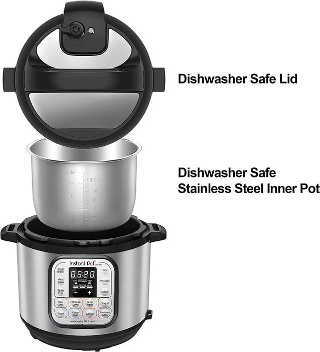 طباخ ذكي 7 في 1 سعة 5.7 لتر بقوة 1000 واط مع ميزات أمان متميزة من Instant Pot