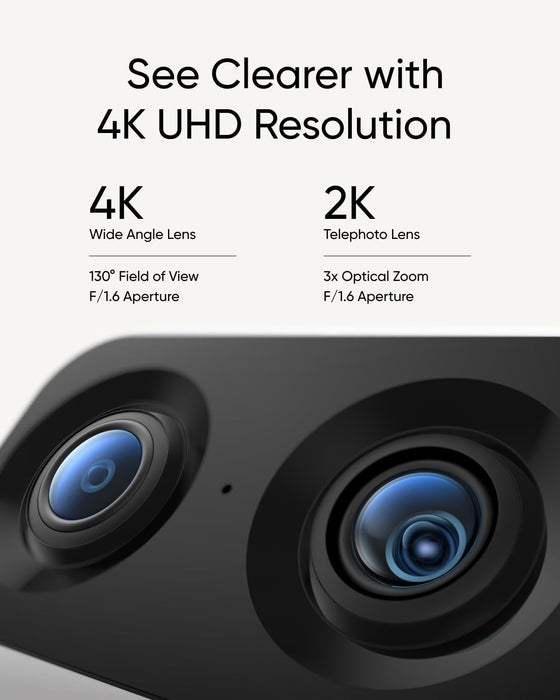 كاميرا داخلية S350 بكاميرتين 4K UHD وتغطية 360° من Anker