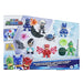 طقم شخصيات الأبطال والأشرار من PJ Masks يتضمن 7 شخصيات و10 ملحقات مسلية. من هاسبرو