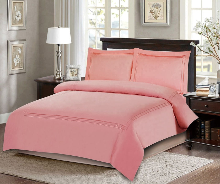 طقم بيت لحاف بدون حشوة متوسط 4 قطع من ARMN Naturesoft - زهري داكن