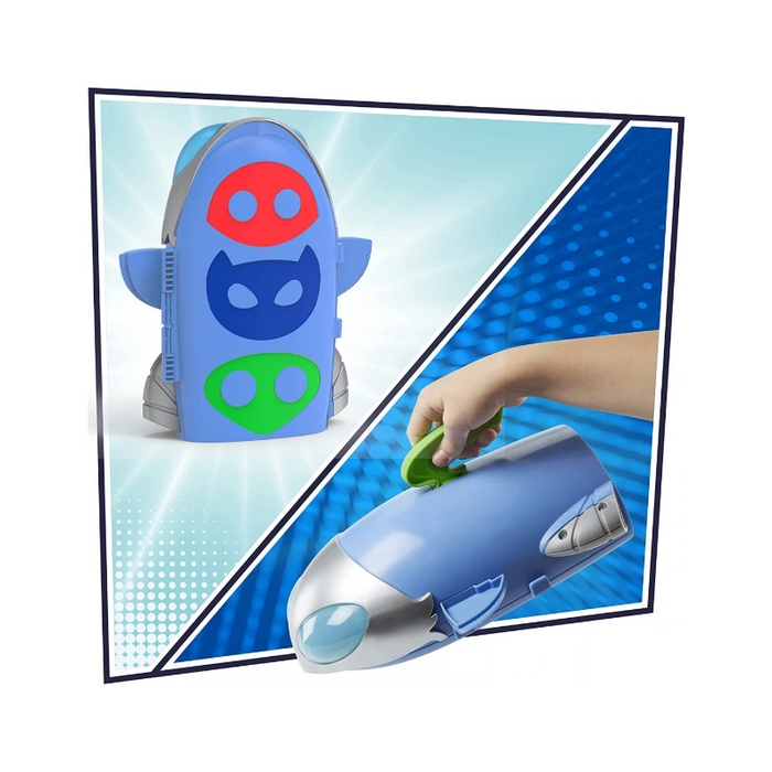 مجموعة PJ Masks 2 في 1 HQ: صاروخ ومقر متعدد المستويات لتجربة لعب مثيرة من هاسبرو