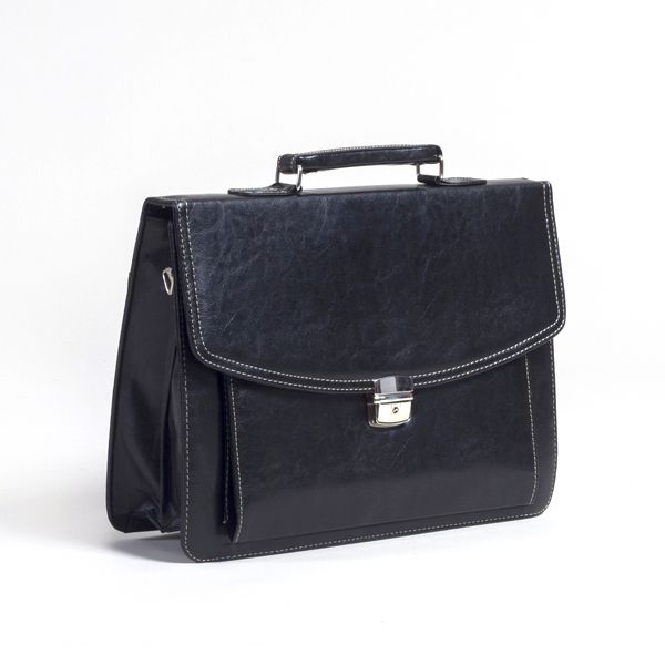 حقيبة مستندات جلد من ARMN - أسود