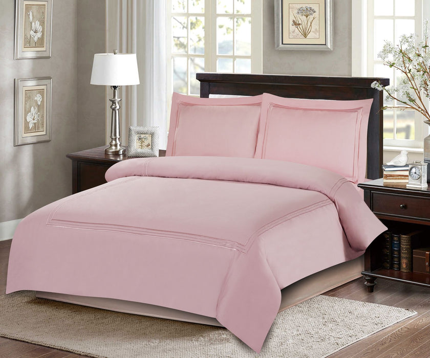 طقم بيت لحاف بدون حشوة مجوز كبير 4 قطع من ARMN Naturesoft - زهري