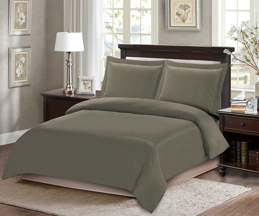 طقم بيت لحاف بدون حشوة متوسط 4 قطع من ARMN Naturesoft - بني