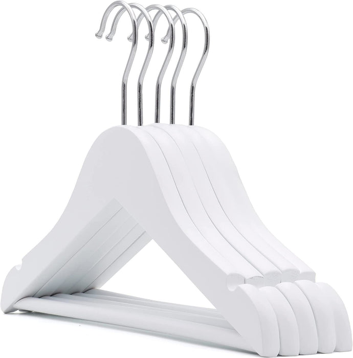 طقم 4 علاقات خشب من ARMN Tidyup - أبيض