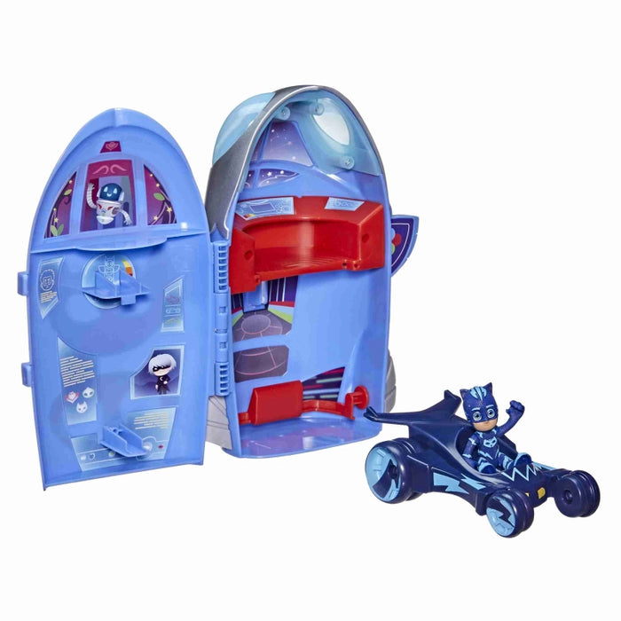 مجموعة PJ Masks 2 في 1 HQ: صاروخ ومقر متعدد المستويات لتجربة لعب مثيرة من هاسبرو