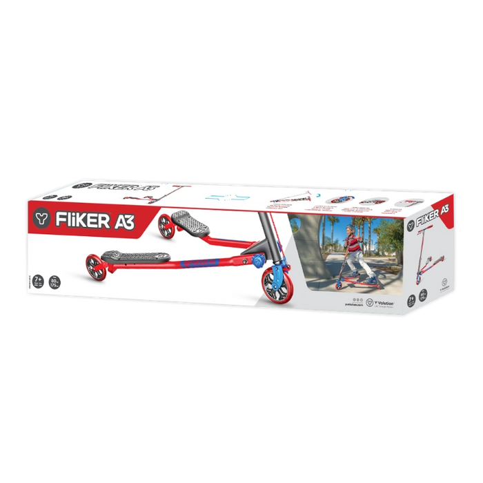 سكوتر Yfliker A3 Air 2018 تحديث - أحمر/أزرق يجعل الانزلاق والركوب الحر أسهل! من وايفولوشن