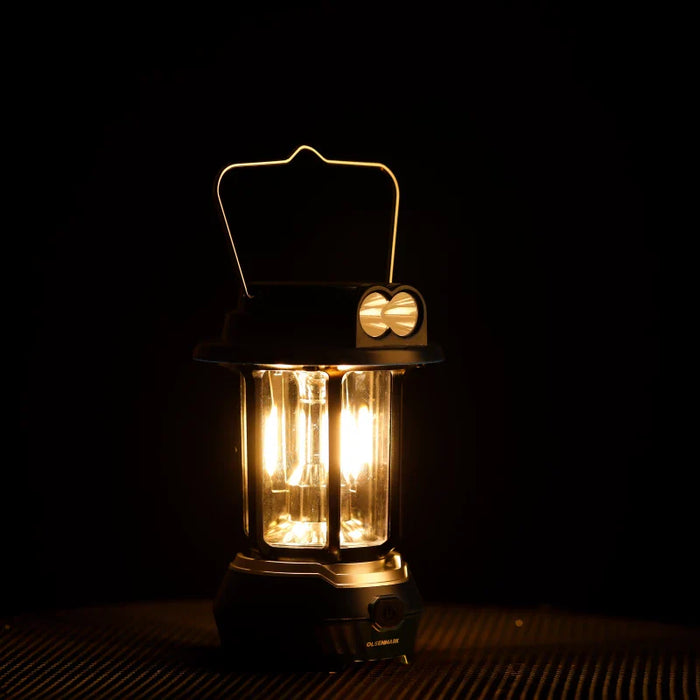 مصباح أولسن مارك للطوارئ مزود بإضاءة LED ولوح طاقة شمسية بسعة 1200 مللي أمبير
