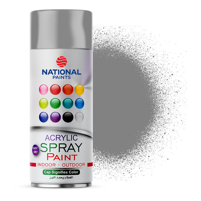 Silver chrome effect spray paint - National 