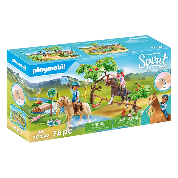 تحدي النهر - 78 قطعة لتنمية المهارات الحركية مع شخصيات Spirit الشهيرة من بلايموبيل
