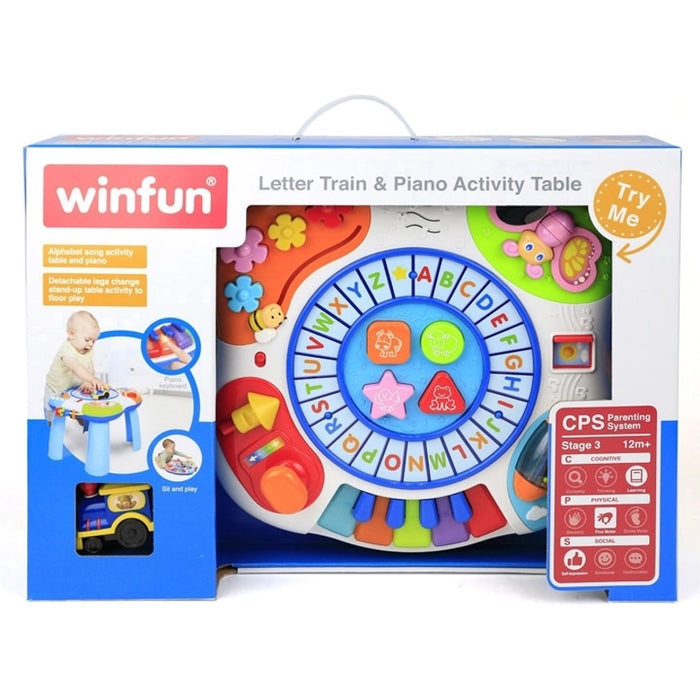Letter Train & Piano Activity Table