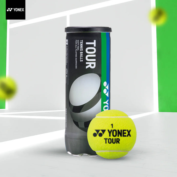 كرات تنس YONEX Tour - عبوة من 3 كرات عالية الجودة لأداء ممتاز