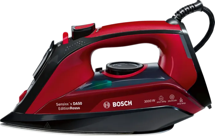 Bosch 3000W Steam Iron with Water-Resistant Garment Steamer 