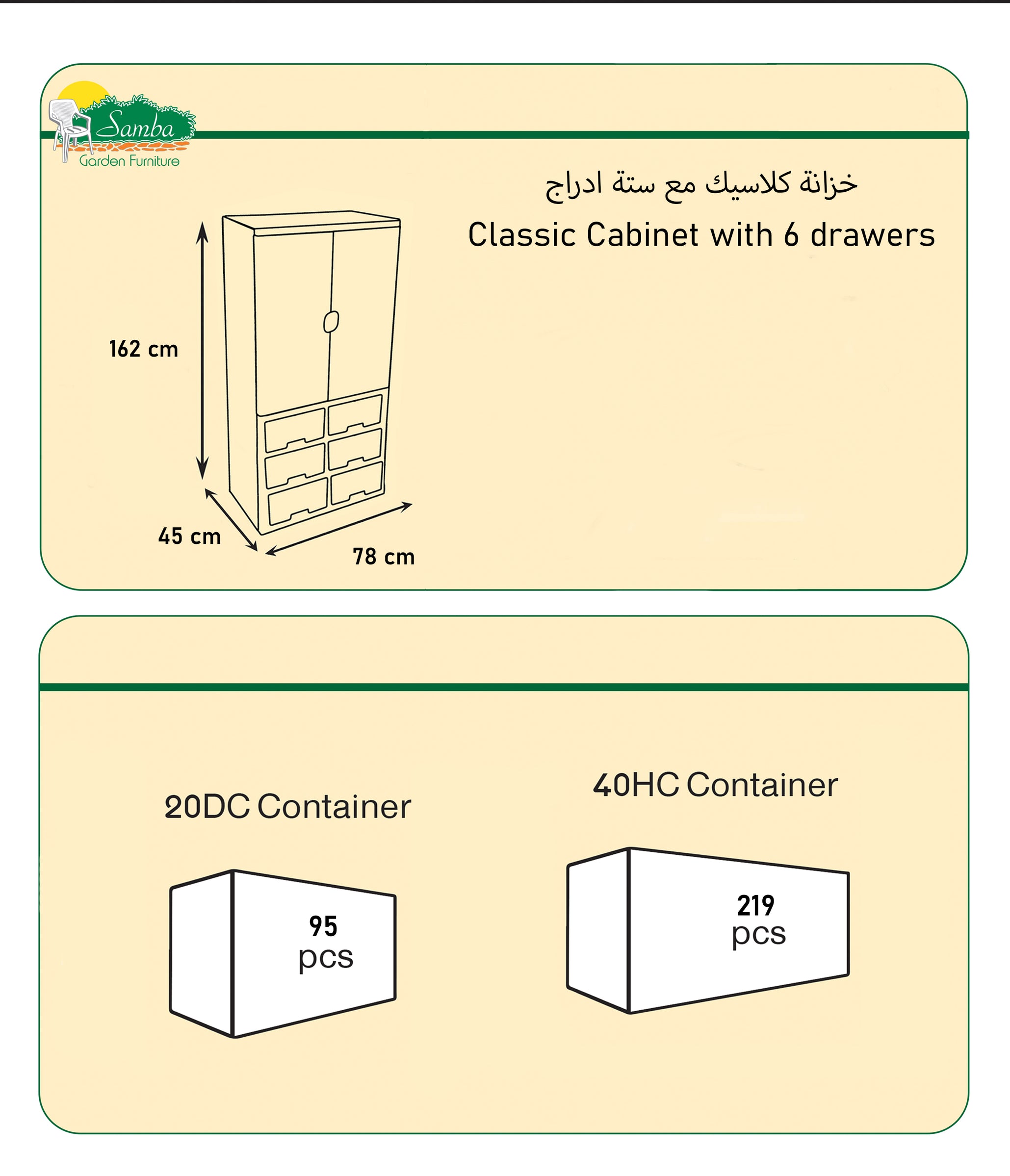 Samba Classic 6-Drawer Plastic Cabinet for Easy and Stylish Home Organization Samba Classic 6-Drawer Plastic Cabinet for Easy and Stylish Home Organization