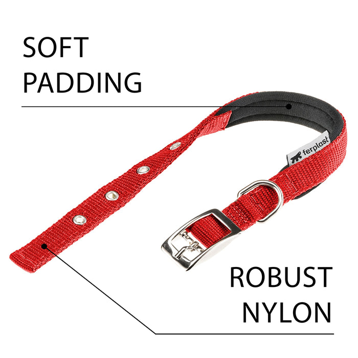 طوق نايلون أحمر DAYTONA C30/55 للكلاب من Ferplast